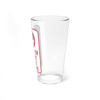 MUTCD-CA R113A (California) (Road Sign) Pint Glass 16oz - Go Mug Yourself