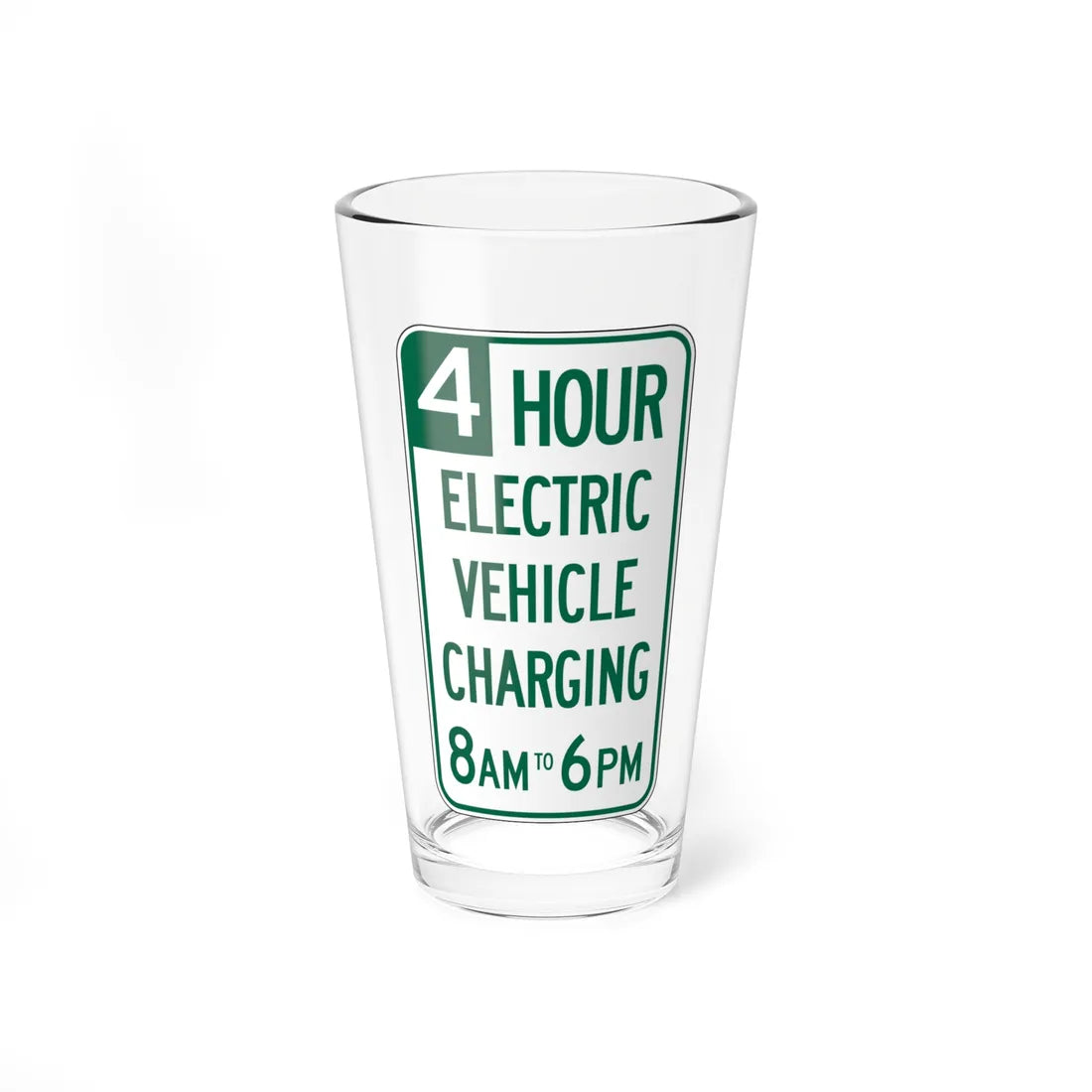 MUTCD-CA R114A (California) (Road Sign) Pint Glass 16oz 16oz - Go Mug Yourself
