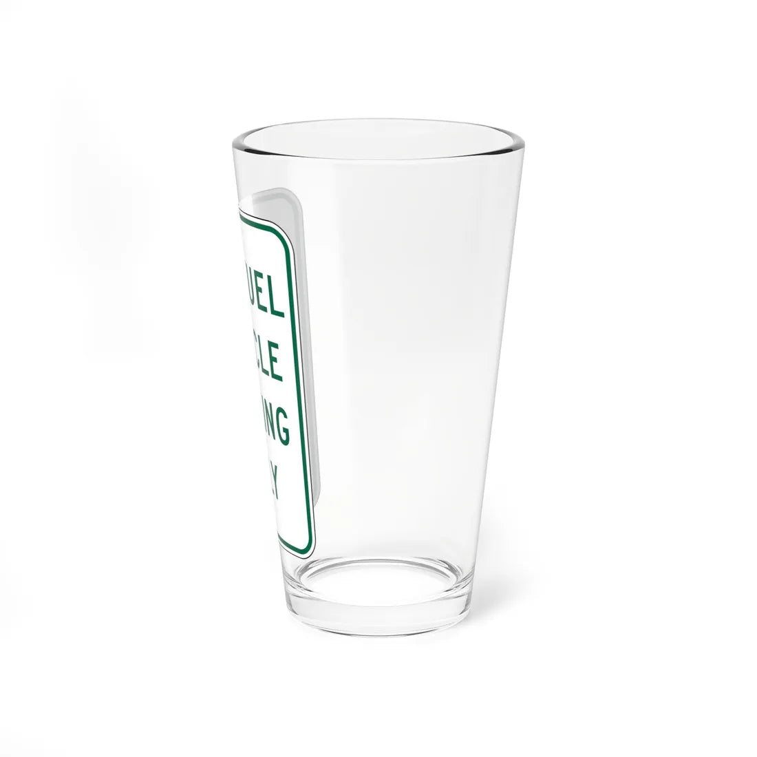 MUTCD-CA R116 (California) (Road Sign) Pint Glass 16oz - Go Mug Yourself