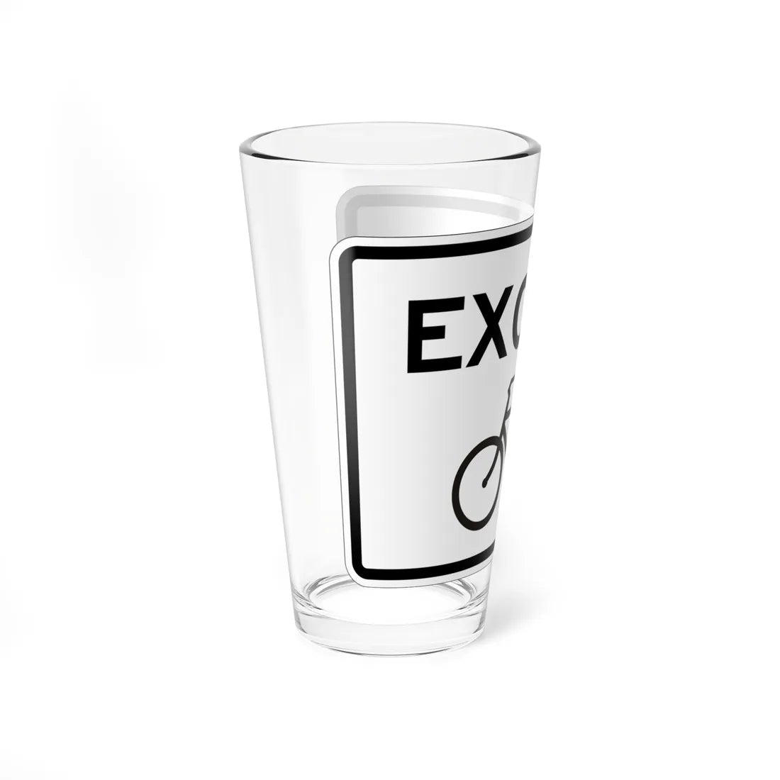 MUTCD-CA R118 (California) (Road Sign) Pint Glass 16oz - Go Mug Yourself
