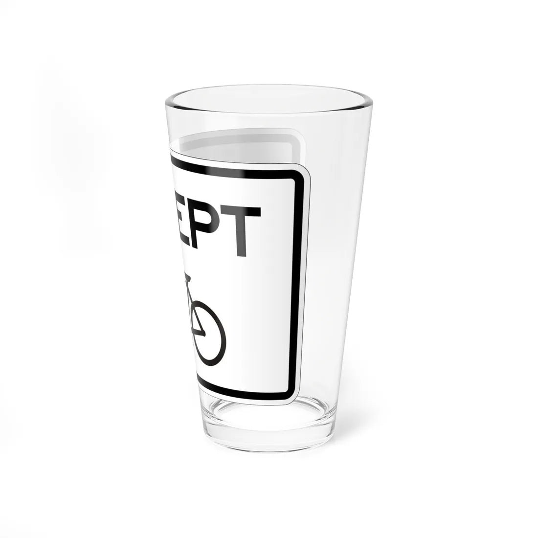 MUTCD-CA R118 (California) (Road Sign) Pint Glass 16oz - Go Mug Yourself