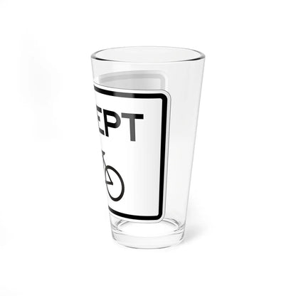 MUTCD-CA R118 (California) (Road Sign) Pint Glass 16oz - Go Mug Yourself