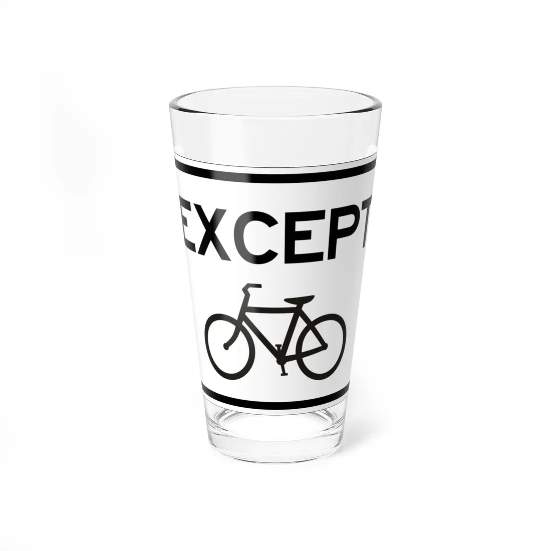 MUTCD-CA R118 (California) (Road Sign) Pint Glass 16oz - Go Mug Yourself