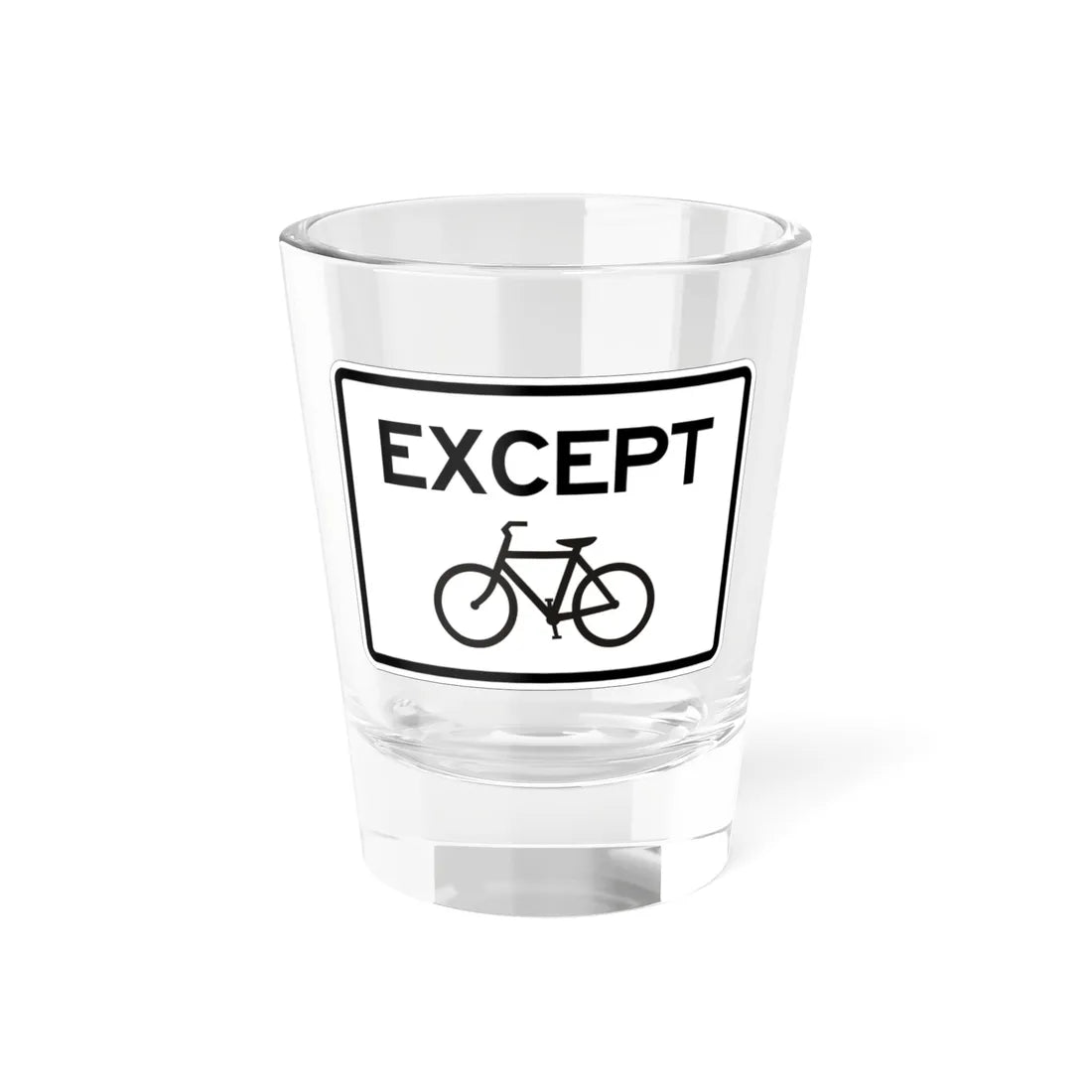 MUTCD-CA R118 (California) (Road Sign) Shot Glass 1.5oz 1.5oz - Go Mug Yourself