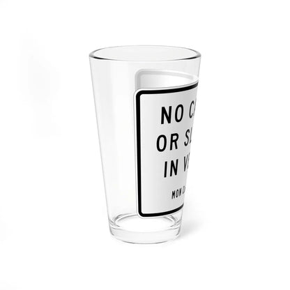 MUTCD-CA R119 (California) (Road Sign) Pint Glass 16oz - Go Mug Yourself