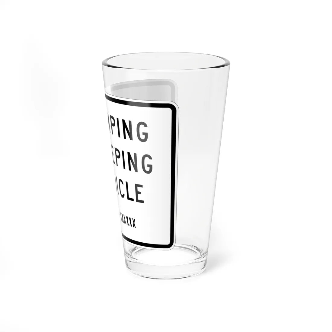 MUTCD-CA R119 (California) (Road Sign) Pint Glass 16oz - Go Mug Yourself