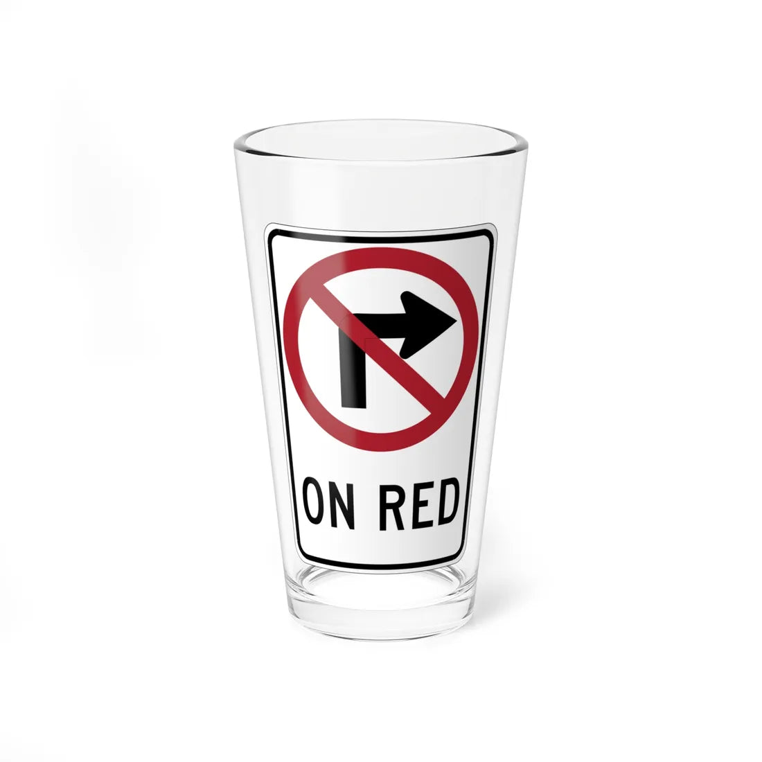 MUTCD-CA R13A (California) (Road Sign) Pint Glass 16oz - Go Mug Yourself