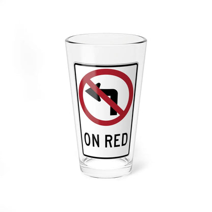 MUTCD-CA R13B (California) (Road Sign) Pint Glass 16oz 16oz - Go Mug Yourself