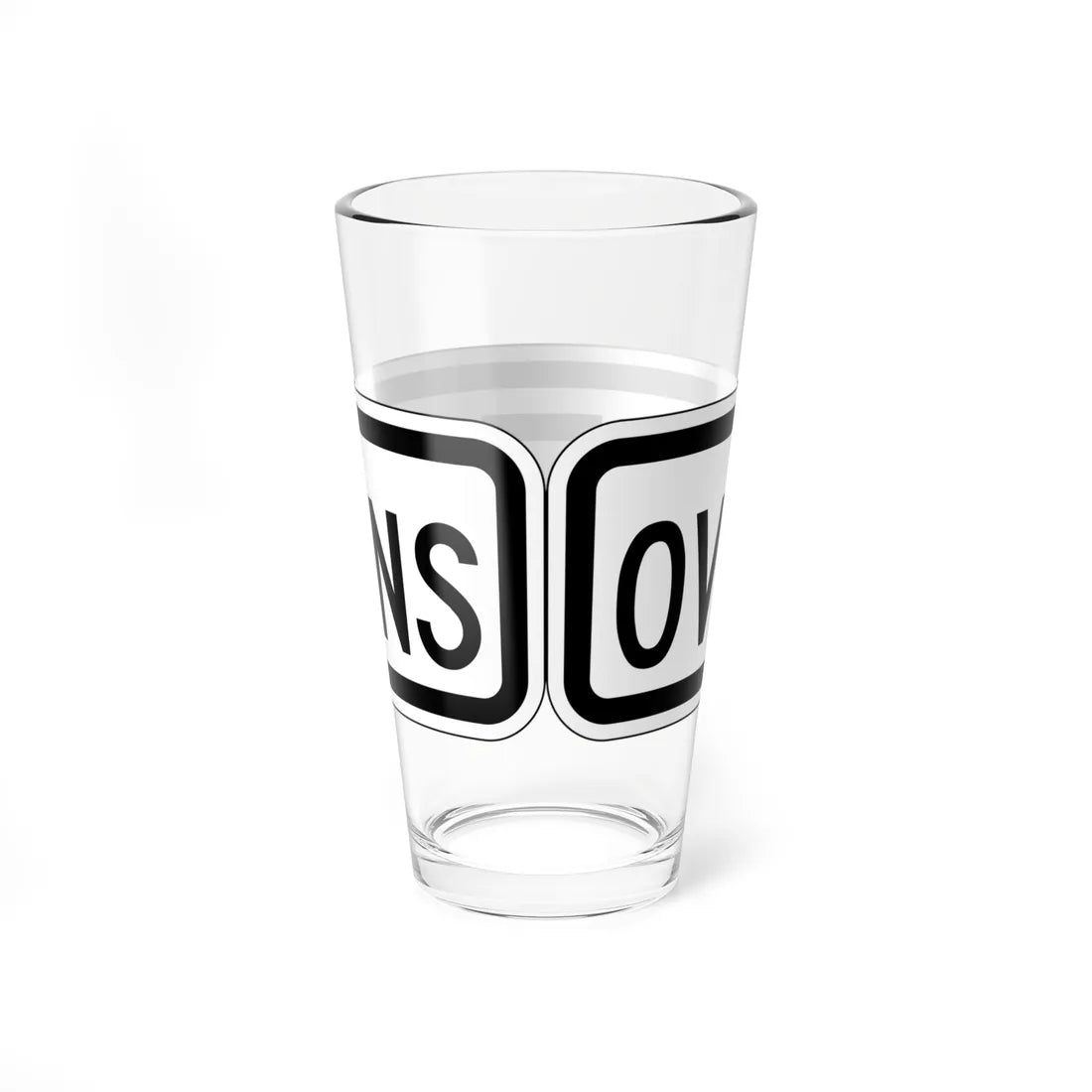 MUTCD-CA R20D-1 (California) (Road Sign) Pint Glass 16oz - Go Mug Yourself