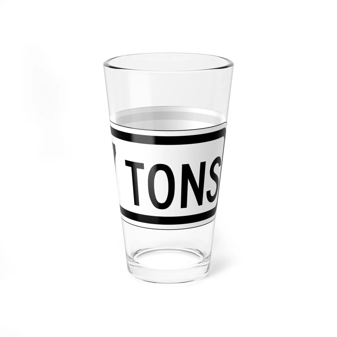 MUTCD-CA R20D-1 open text (California) (Road Sign) Pint Glass 16oz - Go Mug Yourself