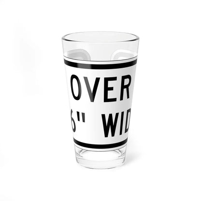 MUTCD-CA R20D-3 (California) (Road Sign) Pint Glass 16oz 16oz - Go Mug Yourself