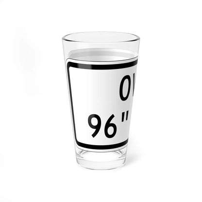 MUTCD-CA R20D-3 open text (California) (Road Sign) Pint Glass 16oz - Go Mug Yourself