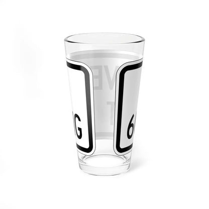 MUTCD-CA R20D-4 (California) (Road Sign) Pint Glass 16oz - Go Mug Yourself