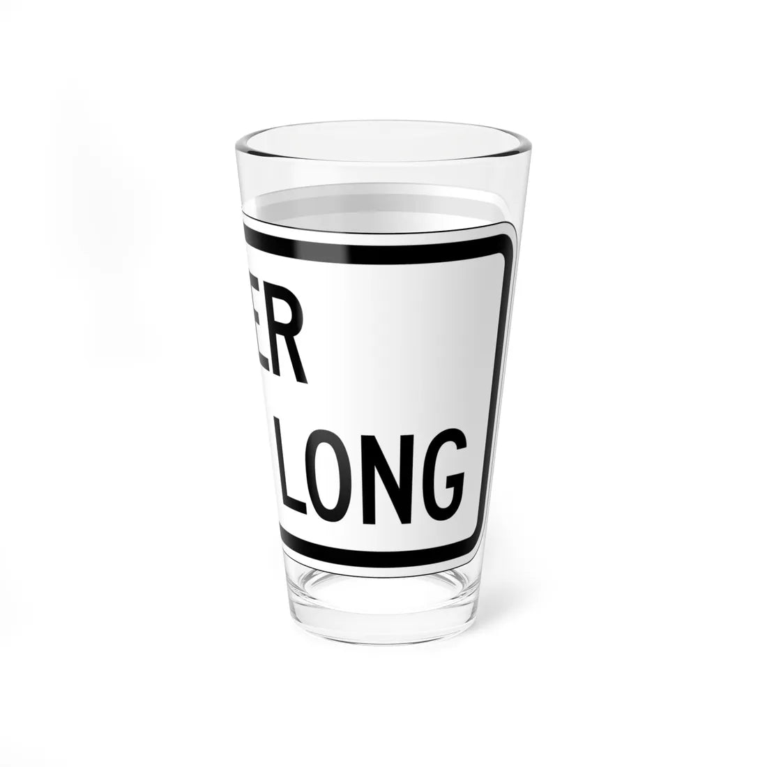 MUTCD-CA R20D-4 (California) (Road Sign) Pint Glass 16oz - Go Mug Yourself