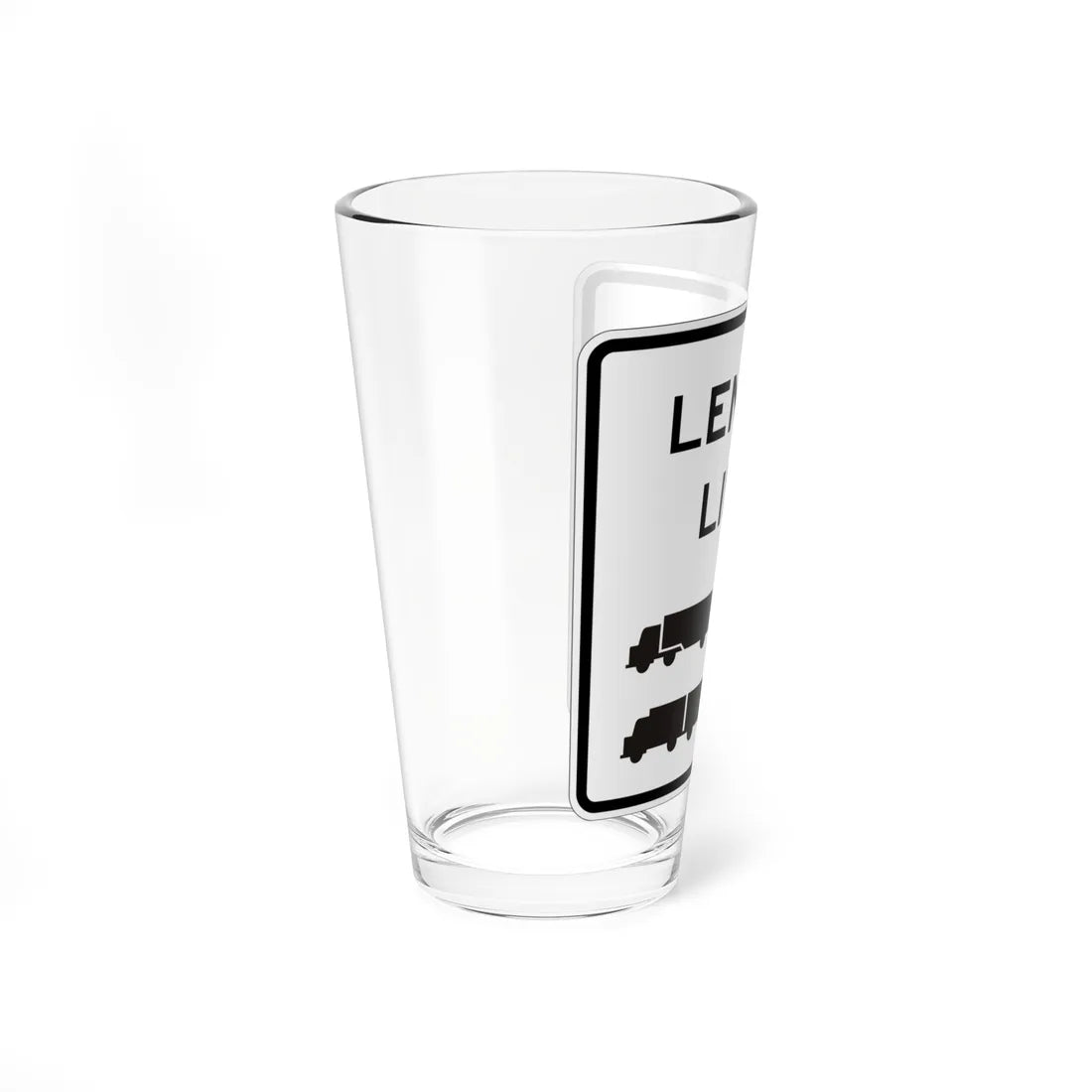 MUTCD-CA R20H (California) (Road Sign) Pint Glass 16oz - Go Mug Yourself