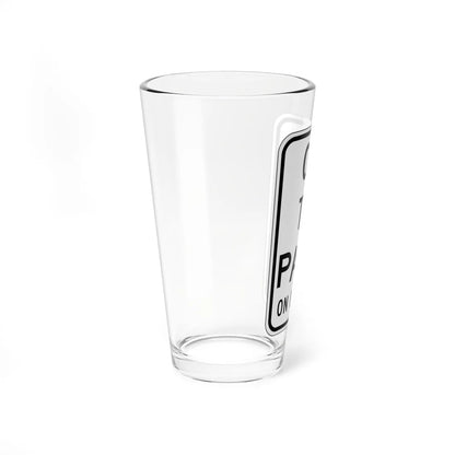 MUTCD-CA R22-1.1 (California) (Road Sign) Pint Glass 16oz - Go Mug Yourself