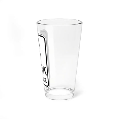 MUTCD-CA R22-1.1 (California) (Road Sign) Pint Glass 16oz - Go Mug Yourself