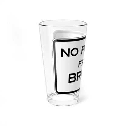MUTCD-CA R23 (California) (Road Sign) Pint Glass 16oz - Go Mug Yourself