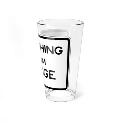 MUTCD-CA R23 (California) (Road Sign) Pint Glass 16oz - Go Mug Yourself