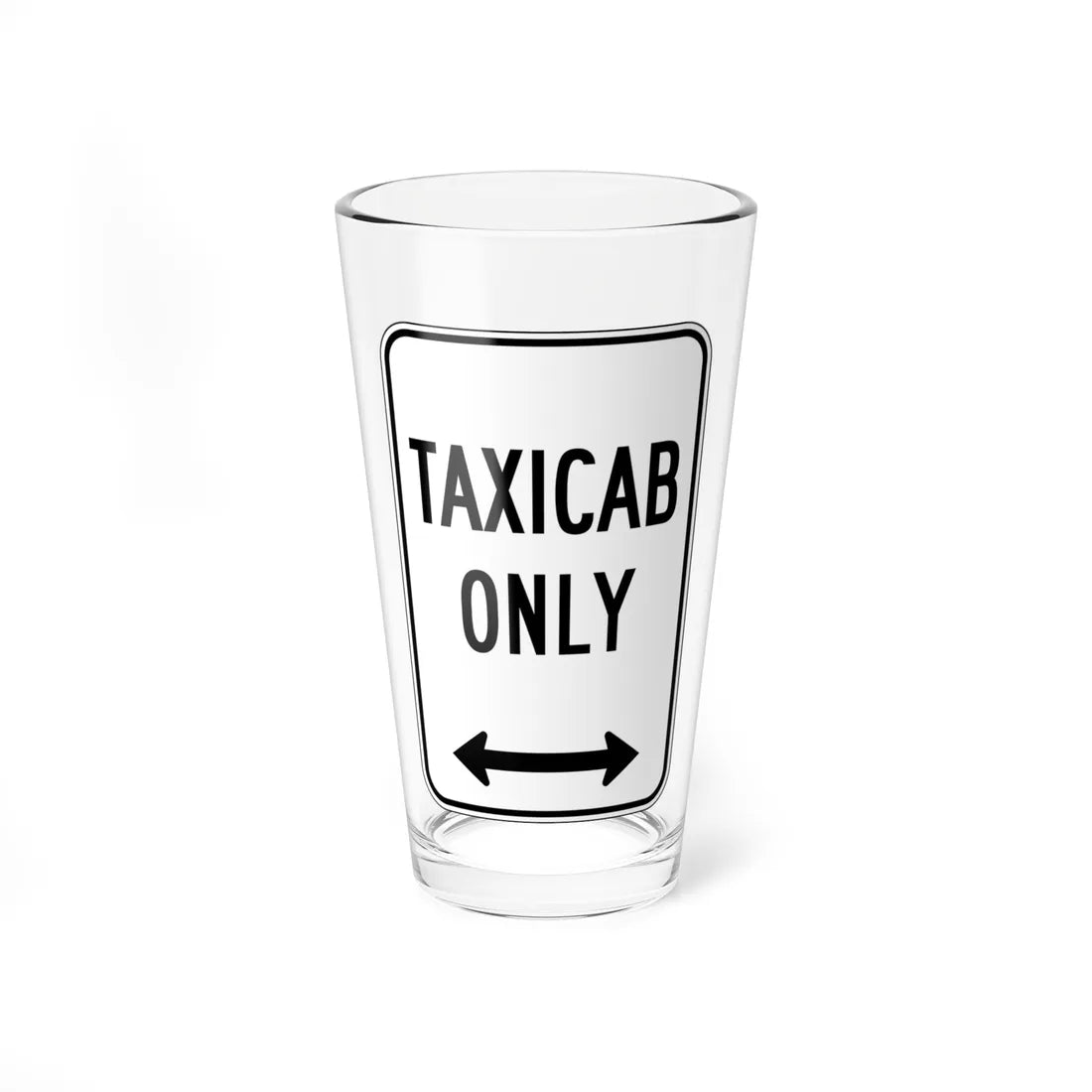 MUTCD-CA R24B (California) (Road Sign) Pint Glass 16oz 16oz - Go Mug Yourself