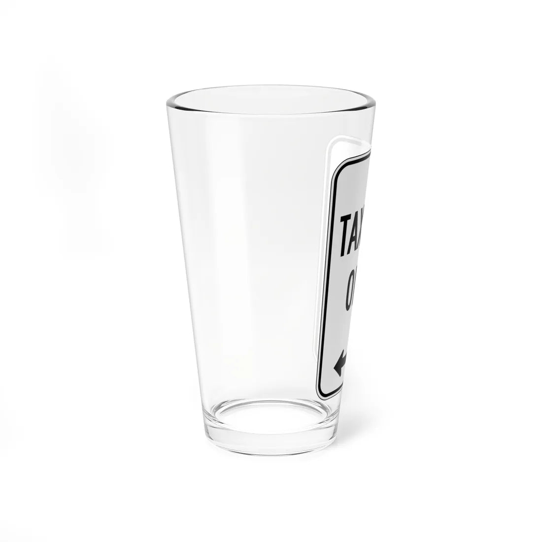 MUTCD-CA R24B (California) (Road Sign) Pint Glass 16oz - Go Mug Yourself
