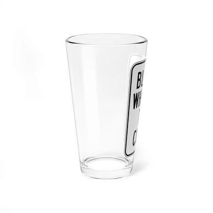 MUTCD-CA R24E (California) (Road Sign) Pint Glass 16oz - Go Mug Yourself