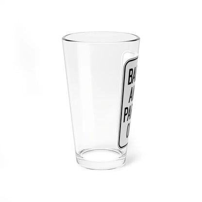 MUTCD-CA R24F (California) (Road Sign) Pint Glass 16oz - Go Mug Yourself