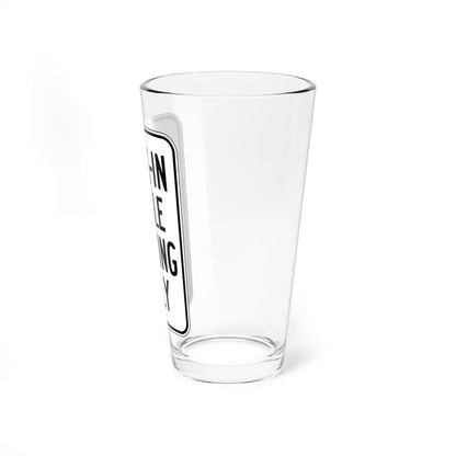 MUTCD-CA R24F (California) (Road Sign) Pint Glass 16oz - Go Mug Yourself