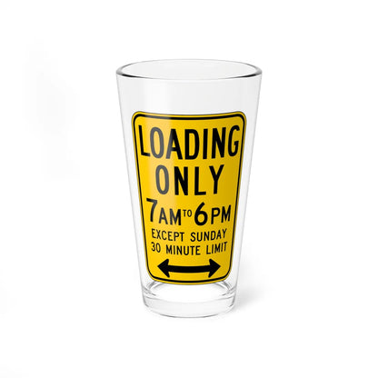 MUTCD-CA R25A (California) (Road Sign) Pint Glass 16oz 16oz - Go Mug Yourself
