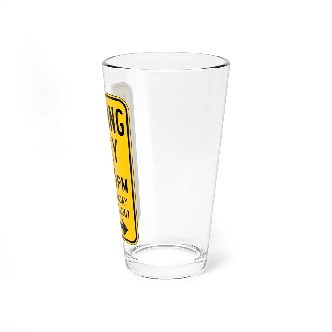 MUTCD-CA R25A (California) (Road Sign) Pint Glass 16oz - Go Mug Yourself