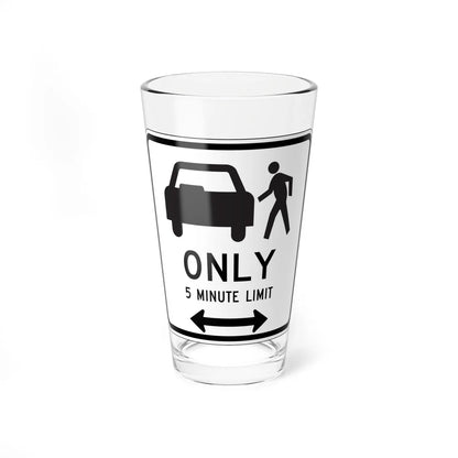 MUTCD-CA R25B (California) (Road Sign) Pint Glass 16oz 16oz - Go Mug Yourself