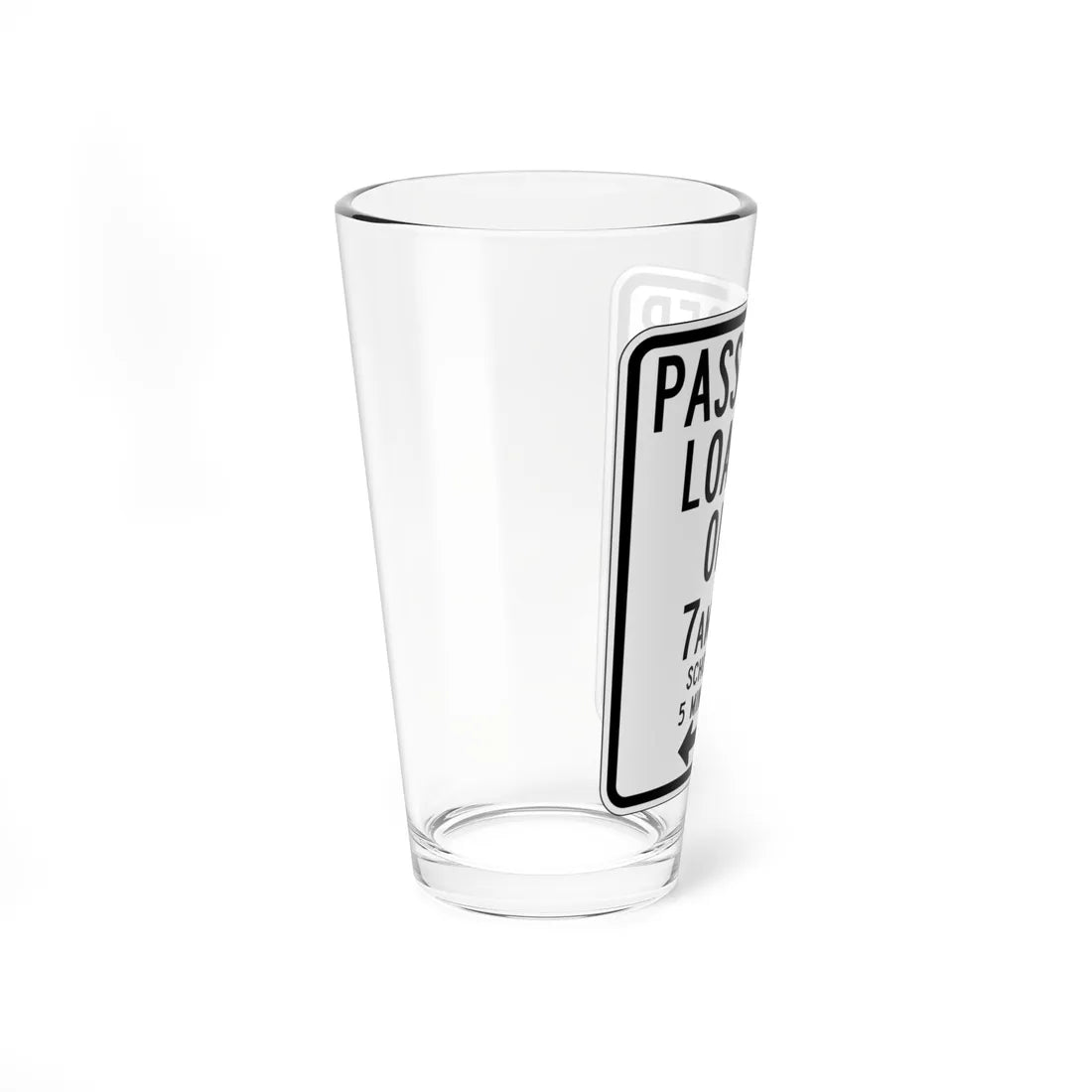 MUTCD-CA R25E (California) (Road Sign) Pint Glass 16oz - Go Mug Yourself