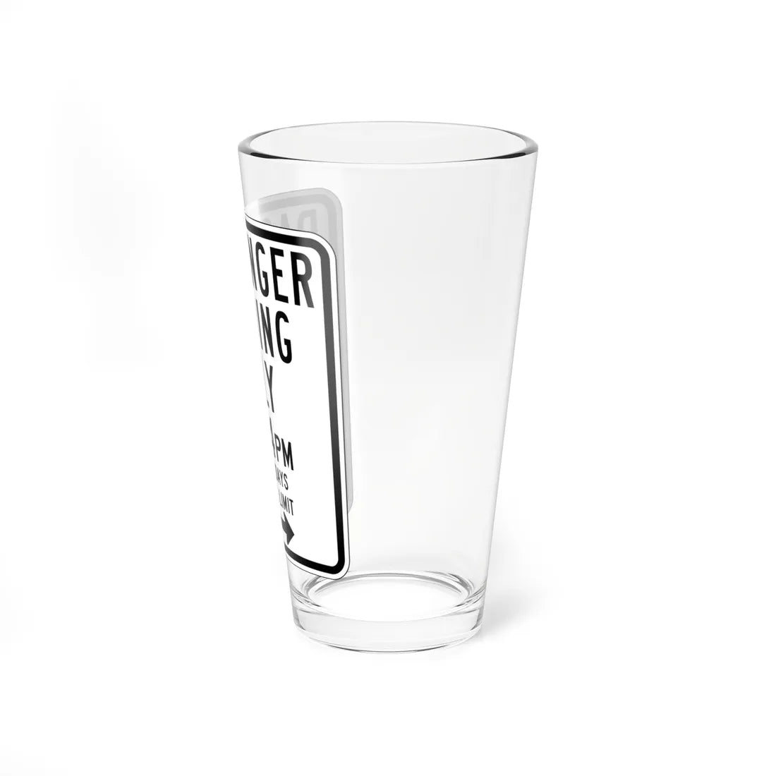 MUTCD-CA R25E (California) (Road Sign) Pint Glass 16oz - Go Mug Yourself