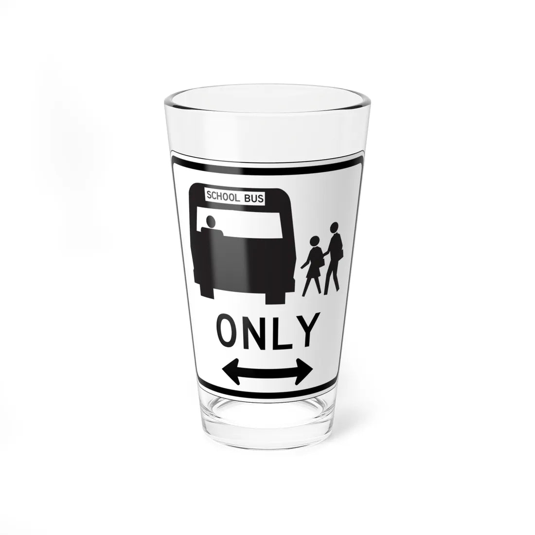 MUTCD-CA R25F (California) (Road Sign) Pint Glass 16oz 16oz - Go Mug Yourself