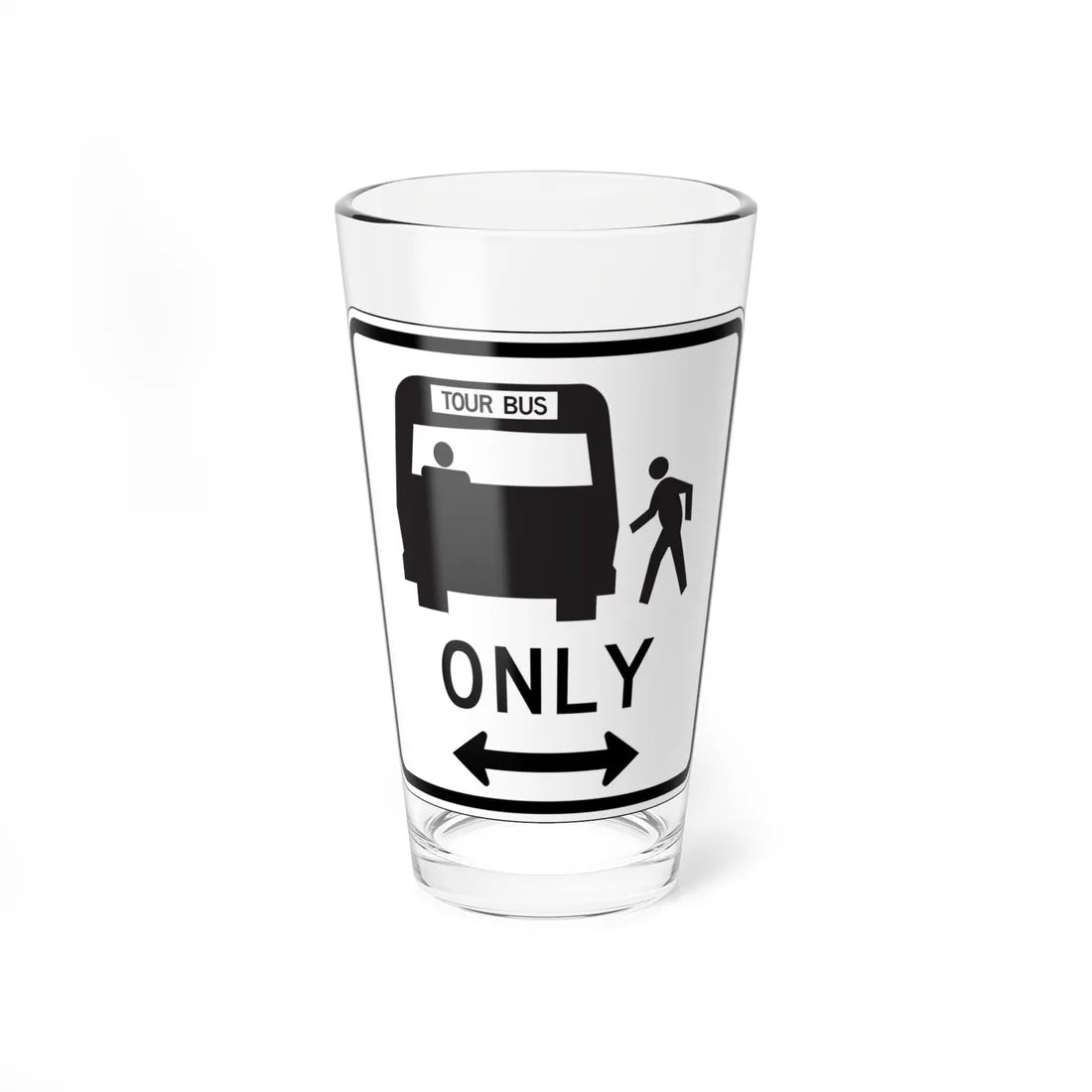 MUTCD-CA R25H (California) (Road Sign) Pint Glass 16oz 16oz - Go Mug Yourself