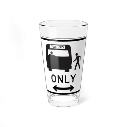 MUTCD-CA R25H (California) (Road Sign) Pint Glass 16oz 16oz - Go Mug Yourself
