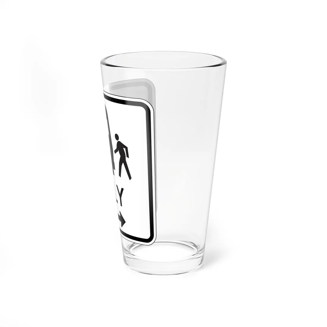 MUTCD-CA R25H (California) (Road Sign) Pint Glass 16oz - Go Mug Yourself