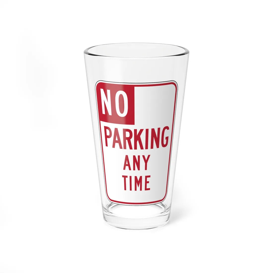 MUTCD-CA R26 (California) (Road Sign) Pint Glass 16oz 16oz - Go Mug Yourself