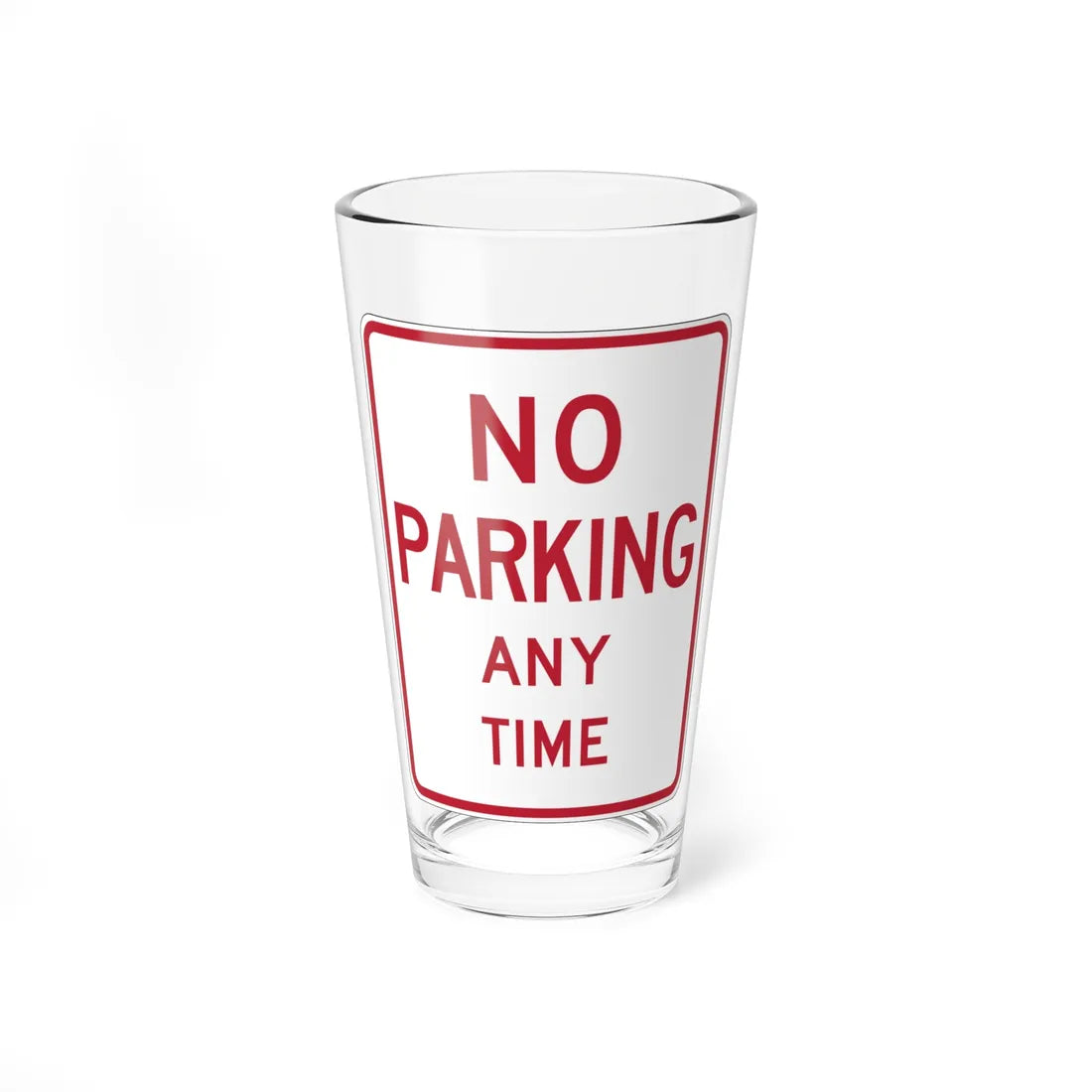 MUTCD-CA R26A-1.1 (California) (Road Sign) Pint Glass 16oz 16oz - Go Mug Yourself