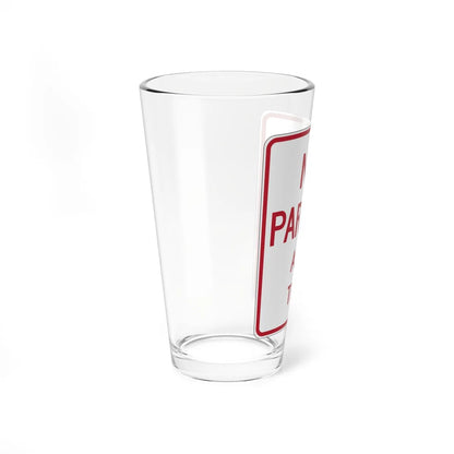 MUTCD-CA R26A-1.1 (California) (Road Sign) Pint Glass 16oz - Go Mug Yourself
