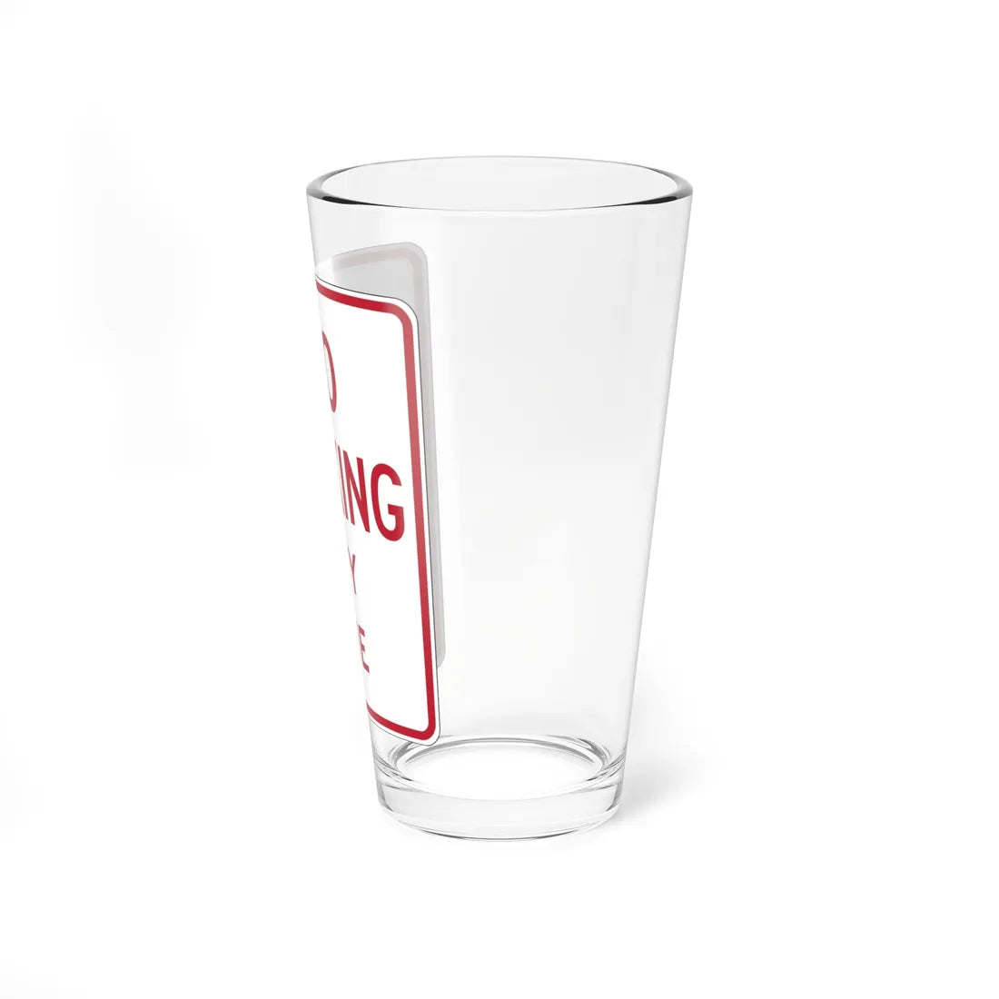 MUTCD-CA R26A-1.1 (California) (Road Sign) Pint Glass 16oz - Go Mug Yourself
