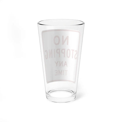 MUTCD-CA R26A-1S (California) (Road Sign) Pint Glass 16oz - Go Mug Yourself
