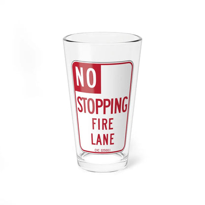 MUTCD-CA R26F (California) (Road Sign) Pint Glass 16oz 16oz - Go Mug Yourself
