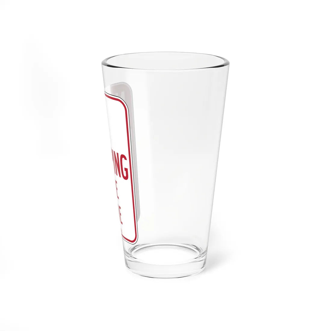 MUTCD-CA R26F (California) (Road Sign) Pint Glass 16oz - Go Mug Yourself