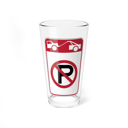 MUTCD-CA R26K (California) (Road Sign) Pint Glass 16oz 16oz - Go Mug Yourself