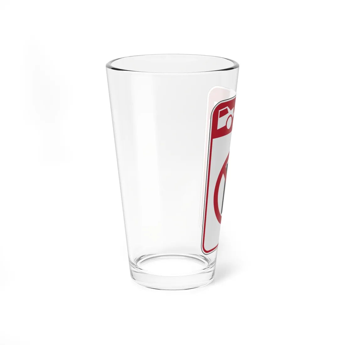MUTCD-CA R26K (California) (Road Sign) Pint Glass 16oz - Go Mug Yourself