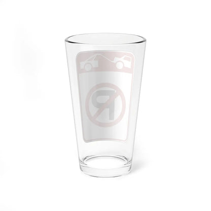MUTCD-CA R26K (California) (Road Sign) Pint Glass 16oz - Go Mug Yourself