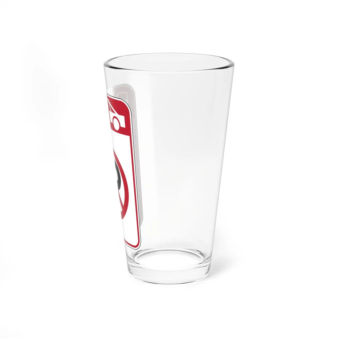 MUTCD-CA R26K (California) (Road Sign) Pint Glass 16oz - Go Mug Yourself