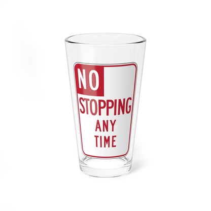 MUTCD-CA R26S (California) (Road Sign) Pint Glass 16oz 16oz - Go Mug Yourself