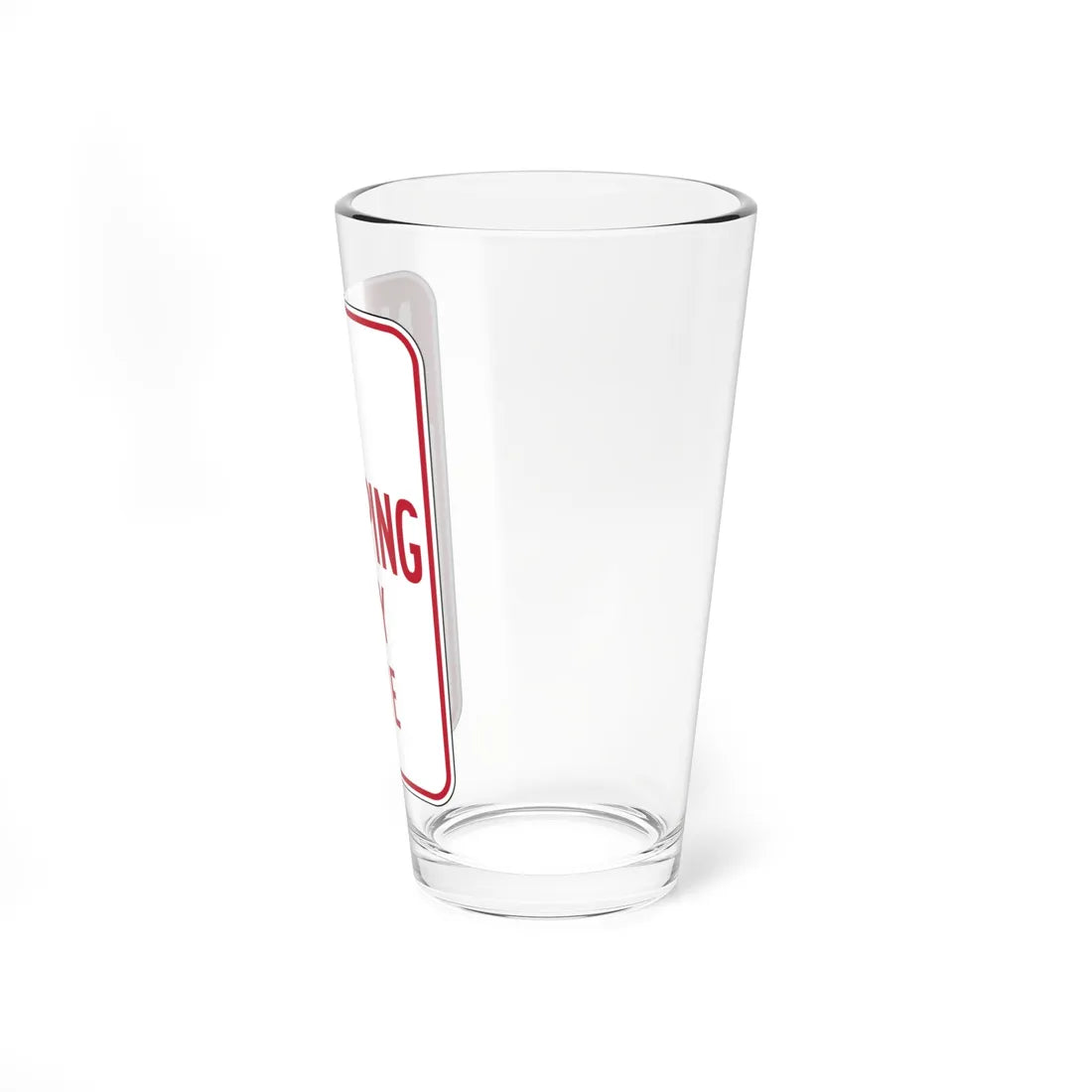 MUTCD-CA R26S (California) (Road Sign) Pint Glass 16oz - Go Mug Yourself